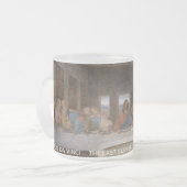 Het laatste Briefkaart van het LEONARDO DA VINCI Matglas Koffiemok (Voorkant links)