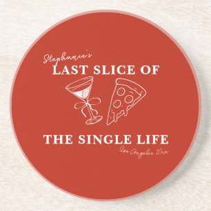 Het laatste deel van de Single Life Bachelorette Zandsteen Onderzetter