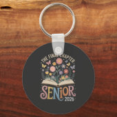 Het laatste hoofdstuk Senior 2026 Afstuderen Bloss Sleutelhanger (Voorkant)