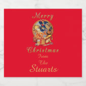 Het laatste pakket is aangepast sparkling wijnetiket (Enkel label)