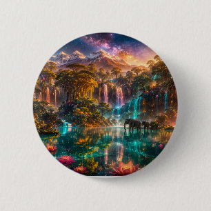Het Laatste Paradijs — Onmogelijke Afrikaanse Eden Ronde Button 5,7 Cm