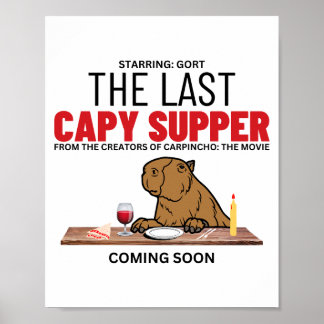 Het laatste Poster van de Capy Supper Funny Capyba