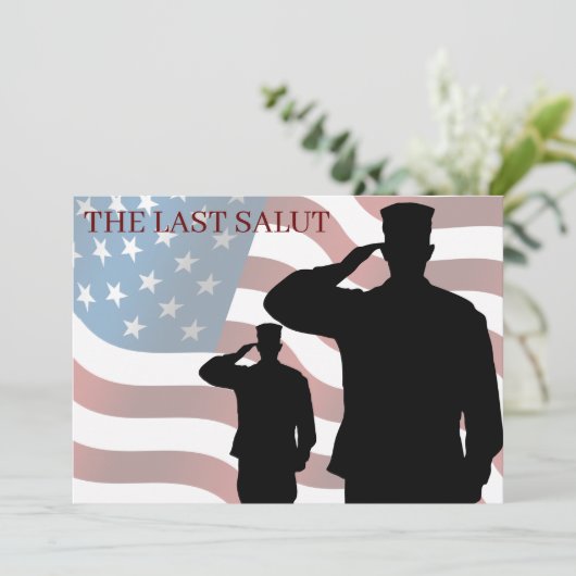 HET LAATSTE SALUT (Staand voorkant)