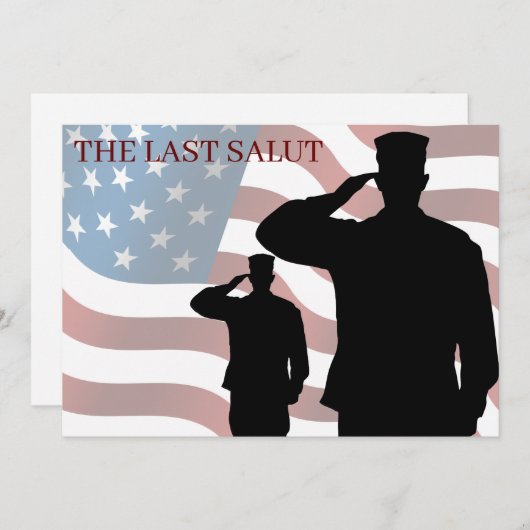 HET LAATSTE SALUT (Voorkant / Achterkant)