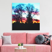 HET LAATSTE SCHcanvas VAN HET SKY VAN WINTER Canvas Afdruk (Insitu (Woonkamer))