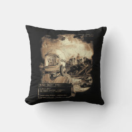 Het laatste signaal - Techno-Dystopian Streetwear Kussen