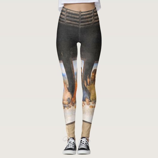 Het laatste superschilderende Leonardo Da Vinci Leggings (Voorkant)