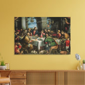 Het laatste Supper 2 Canvas Afdruk (Insitu (Woonkamer))