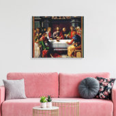 Het laatste Supper 2 Canvas Afdruk (Insitu (Woonkamer))