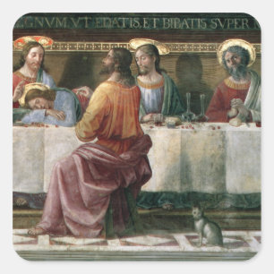 Het laatste Supper 2 Vierkante Sticker