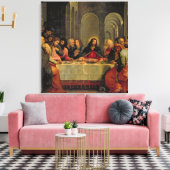 Het laatste Supper 3 Canvas Afdruk (Insitu (Woonkamer))