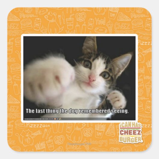 Het laatste vierkante sticker (Voorkant)