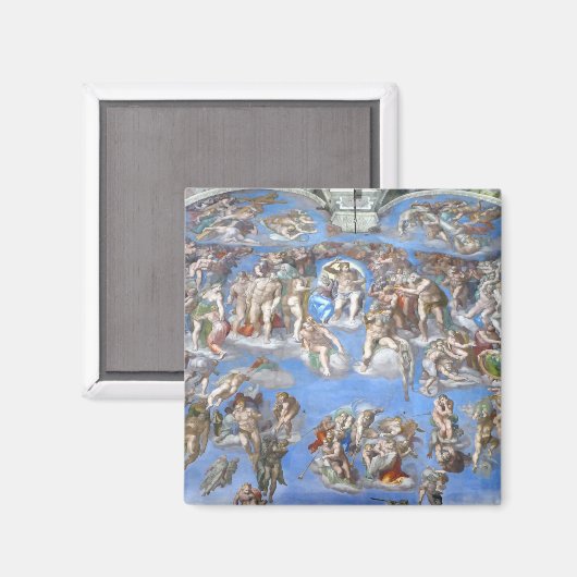 Het laatste vonnis, Sistine Chapel - magnet Magneet (Voorkant / Achterkant)