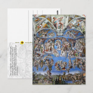 Het laatste vonnis - Sistine Chapel, Vaticaanstad Briefkaart