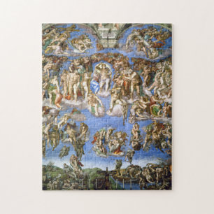 Het laatste vonnis van Michelangelo in Fresco Legpuzzel