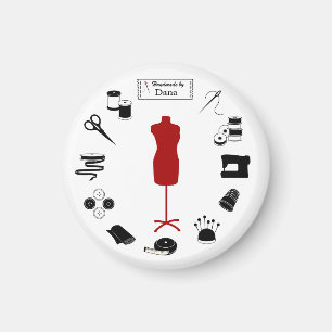 Het label aanpassen magneet