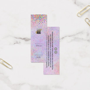 Het label van de kleinhandelsprijs van je Logo Mini Visitekaartjes