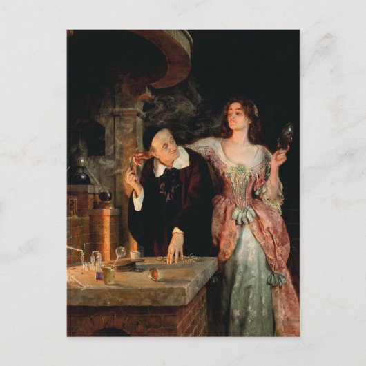 Het laboratorium | John Collier Briefkaart (Voorkant)