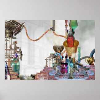 Het laboratorium poster