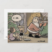 Het lach-uit-luide Briefkaart van Kerstmis van (Voorkant / Achterkant)