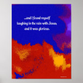 ..Het lachen in de regen met Jezus... Poster (Voorkant)