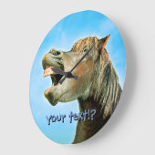 Het lachpaard grote klok (Hoek)