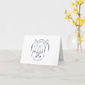 Het laden notecards van de Rinoceros Kaart (Gele Bloem)