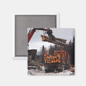 Het laden van een Logging Truck Magnet Magneet (Voorkant / Achterkant)