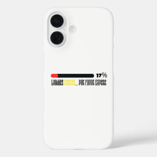 Het laden van energie… Por Favor Espere Hispanic H iPhone 16 Hoesje