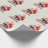 Het laden van Kerstmis Funny Santa Design Cadeaupapier (Hoek)
