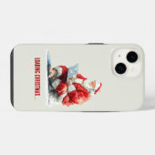 Het laden van Kerstmis Funny Santa Design iPhone Hoesje (Achterkant horizontaal)