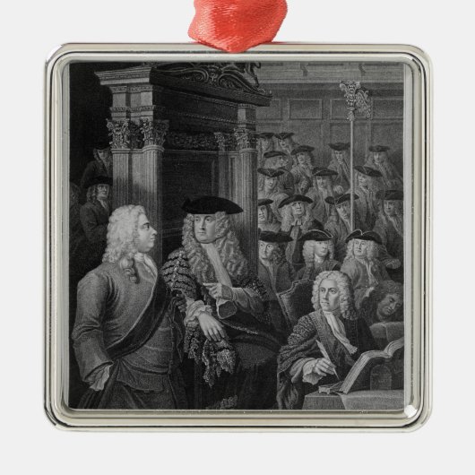 Het Lagerhuis in Walpole Metalen Ornament (Voorkant)