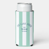 Het Lake House Blue Crest Green Nautical Stripe (Seltzer Voorkant)