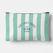Het Lake House Blue Crest Green Nautical Stripe Etui (Voorkant)