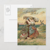 Het Lam van het Paasei van de Windmolen van het Feestdagenkaart (Voorkant / Achterkant)