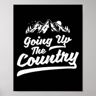 Het land in trekken Bergbeklimmen Wandelen Klimmen Poster