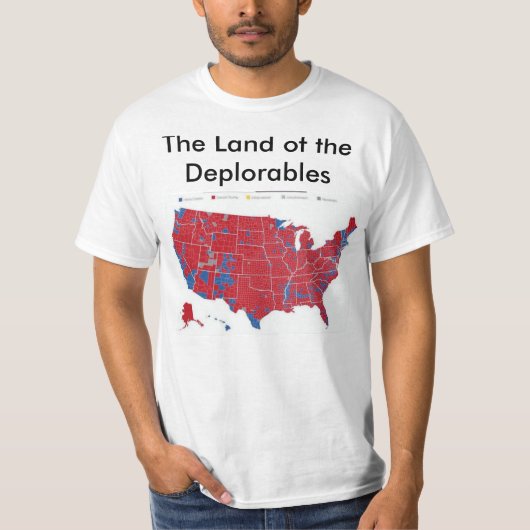 Het land van de betreurenswaardige bevolking t-shirt (Voorkant)