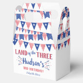 Het land van de drie! 4 juli 3 jarig feest bedankdoosjes (Geopend)