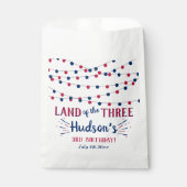 Het land van de drie! 4 juli 3 jarig feest bedankzakje (Voorkant)