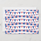 Het land van de drie! 4 juli 3 jarig feest kaart (Achterkant)