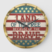 Het land van de vrije moed grote klok (Voorkant)