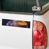 Het land van de Vrijheid, het huis van de Brave Bumpersticker (Op Truck)