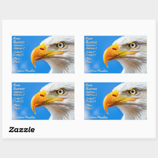 Het land van de Vrijheid, het huis van de Brave Rechthoekige Sticker
