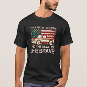 Het Land van Gratis & Het Huis van Dappere 4 juli T-shirt