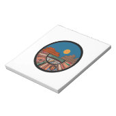 Het land zegende notitieblok (Gedraaid)