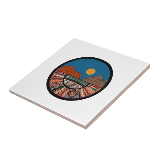 Het land zegende tegeltje (Zijkant)