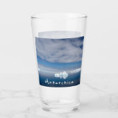 Het landschap Antarctica drijvende ijsfoto met tek Glas (Achterkant)