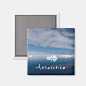 Het landschap Antarctica drijvende ijsfoto met tek Magneet (Voorkant / Achterkant)