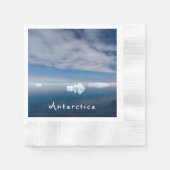 Het landschap Antarctica drijvende ijsfoto met tek Servet (Voorkant)