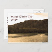 Het landschap, Happy Fathers Day! Briefkaart (Voorkant / Achterkant)